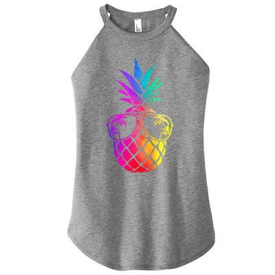 Pineapple Funny Pineapple Hawaii Summer Pineapple Women's Perfect Tri Rocker Tank