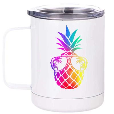 Pineapple Funny Pineapple Hawaii Summer Pineapple 12 oz Stainless Steel Tumbler Cup