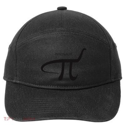 Pinosaur Funny Pi Day Dinosaur Math Lover Science Teacher .Png 7-Panel Snapback Hat