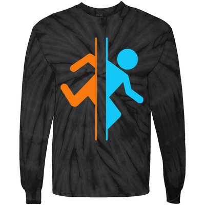 Portal Funny Tie-Dye Long Sleeve Shirt
