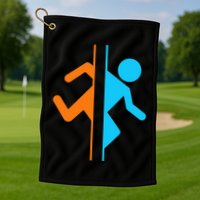 Portal Funny Golf Towel