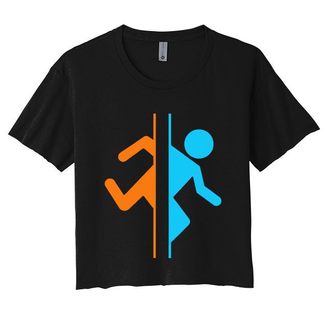 Portal Funny Crop Top