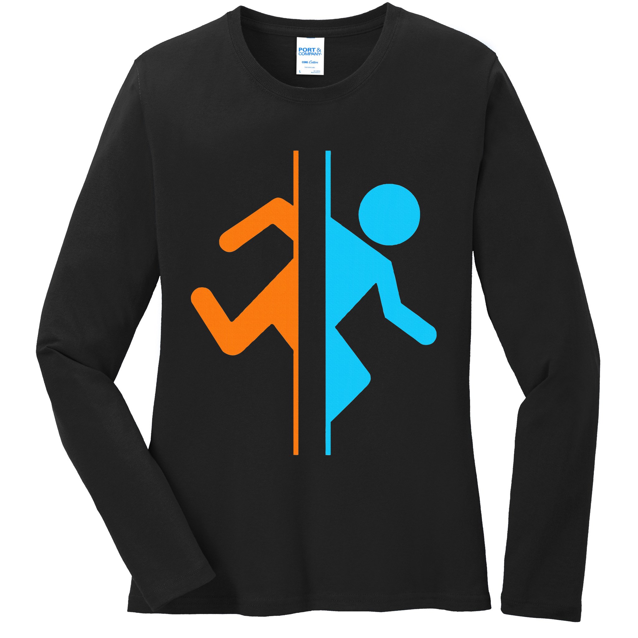 Portal Funny Ladies Long Sleeve Shirt
