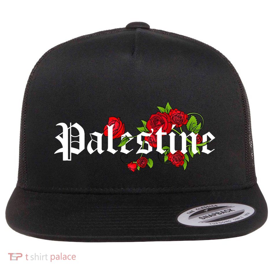 Palestine Free Palestine Free Gaza Palestine Flag Arabic Flatbill Hat