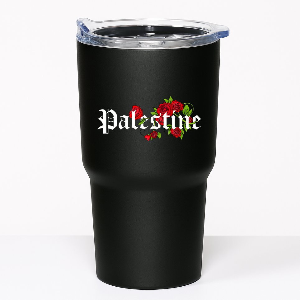 Palestine Free Palestine Free Gaza Palestine Flag Arabic Tumbler
