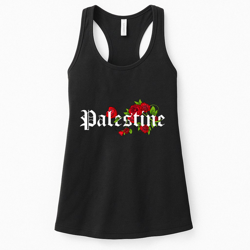 Palestine Free Palestine Free Gaza Palestine Flag Arabic Womens Tank Top