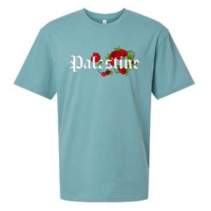 Palestine Free Palestine Free Gaza Palestine Flag Arabic Sueded Cloud Jersey T-Shirt