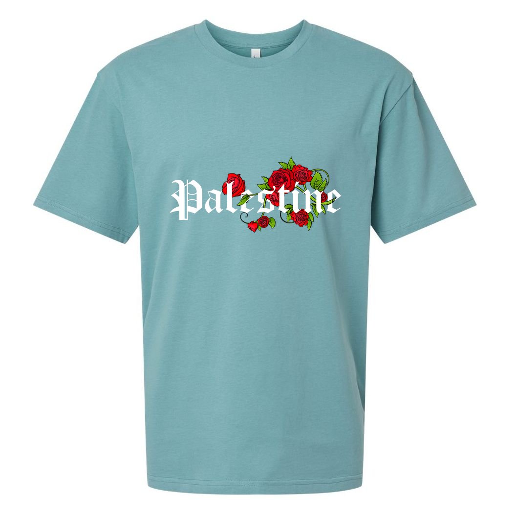 Palestine Free Palestine Free Gaza Palestine Flag Arabic Sueded Cloud Jersey T-Shirt