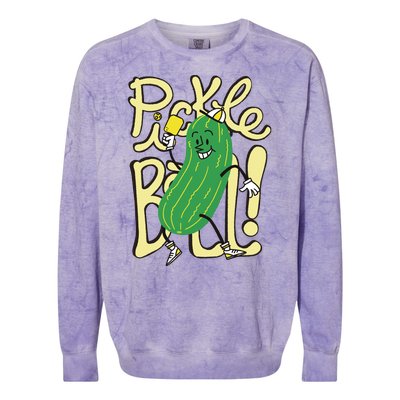 Pickleball Funny Pickle Sport Colorblast Crewneck Sweatshirt