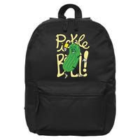 Pickleball Funny Pickle Sport 16 in Basic Backpack
