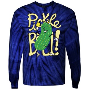 Pickleball Funny Pickle Sport Tie-Dye Long Sleeve Shirt