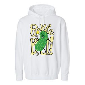 Pickleball Funny Pickle Sport Garment-Dyed Fleece Hoodie