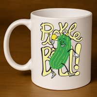 Pickleball Funny Pickle Sport 11oz C Handle Ceramic Mug