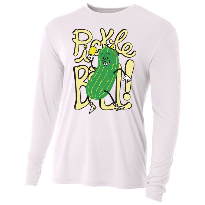 Pickleball Funny Pickle Sport Cooling Performance Long Sleeve Crew