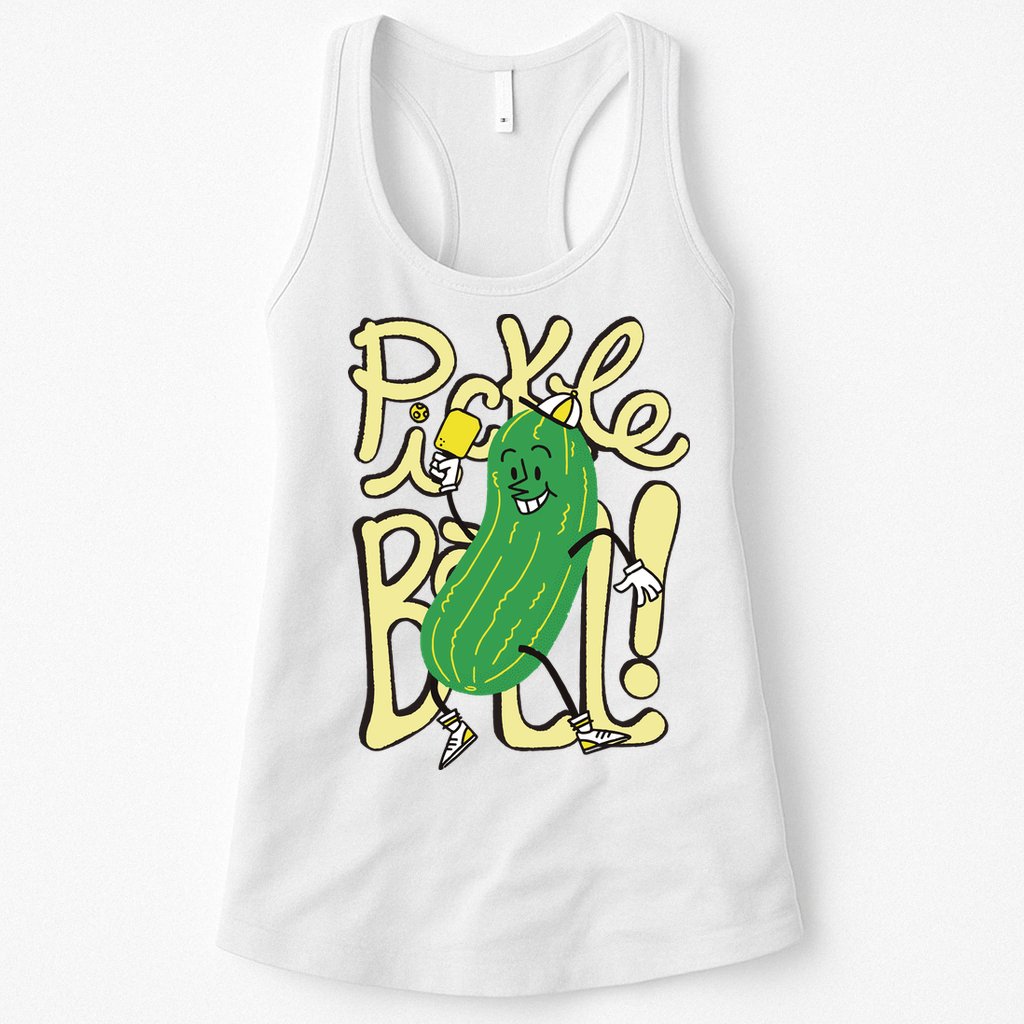 Pickleball Funny Pickle Sport Womens Tank Top