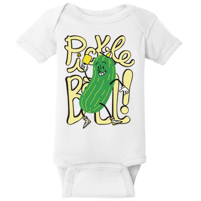 Pickleball Funny Pickle Sport Baby Bodysuit
