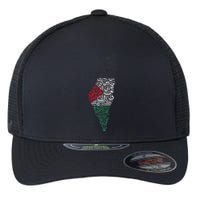 Palestine Free Palestine in Arabic Free Gaza Palestine Flag Flexfit Unipanel Trucker Cap