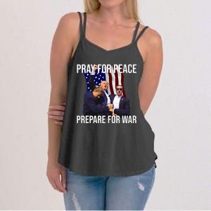 Pray For Peace Prepare For War Protrump Women's Strappy Tank