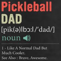 Pickleball Funny Pickleball Dad Definition Father's Day 7 Panel Mesh Trucker Snapback Hat