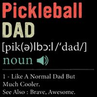 Pickleball Funny Pickleball Dad Definition Father's Day Impact Tech Backpack