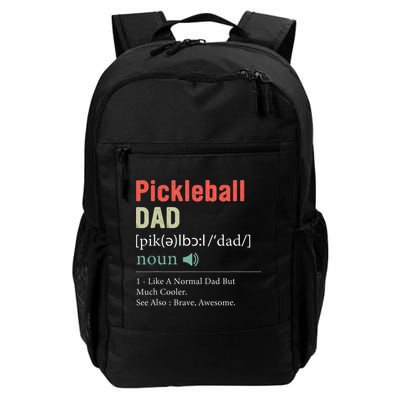 Pickleball Funny Pickleball Dad Definition Father's Day Backpack