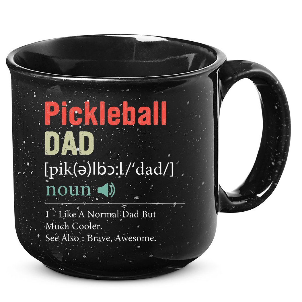 Pickleball Funny Pickleball Dad Definition Father's Day 15oz Campfire Ceramic Mug