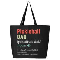 Pickleball Funny Pickleball Dad Definition Father's Day 25L Jumbo Tote