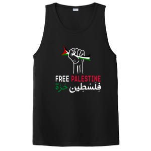 Palestine Free Palestine In Arabic Free Gaza Palestine Flag Support PosiCharge Competitor Tank