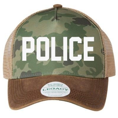 Police For Police Officer Halloween Costume Legacy Tie Dye Trucker Hat