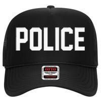 Police For Police Officer Halloween Costume High Crown Mesh Back Trucker Hat