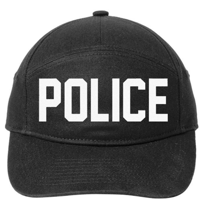 Police For Police Officer Halloween Costume 7-Panel Snapback Hat