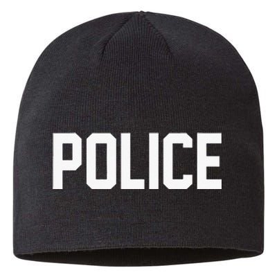 Police For Police Officer Halloween Costume Sustainable Beanie