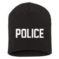 Police For Police Officer Halloween Costume Short Acrylic Beanie