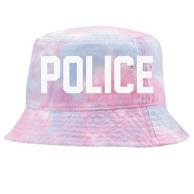 Police For Police Officer Halloween Costume Tie-Dyed Bucket Hat