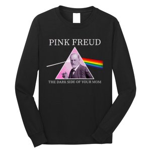 Psychology Freud Pink Dark Side Of The Mom Freudia Long Sleeve Shirt