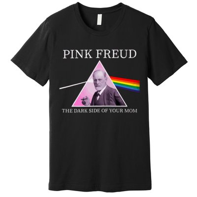 Psychology Freud Pink Dark Side Of The Mom Freudia Premium T-Shirt
