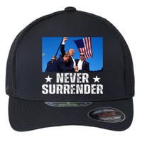 Pray For President Trump Never Surrender God Bless Trump Flexfit Unipanel Trucker Cap