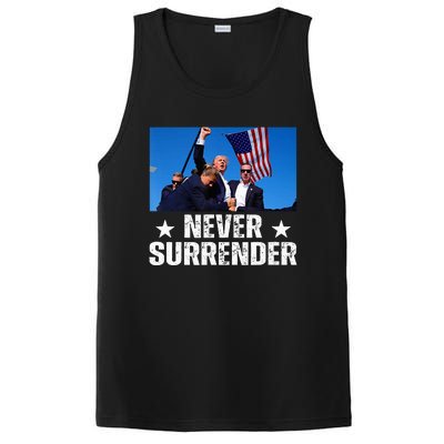 Pray For President Trump Never Surrender God Bless Trump PosiCharge Competitor Tank