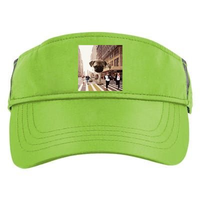 PUGZILLA Funny Pug For Dog Lovers To Halloween Adult Drive Performance Visor