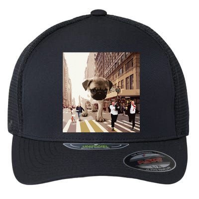 PUGZILLA Funny Pug For Dog Lovers To Halloween Flexfit Unipanel Trucker Cap