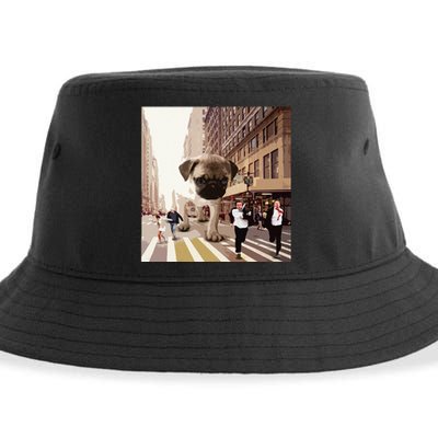 PUGZILLA Funny Pug For Dog Lovers To Halloween Sustainable Bucket Hat