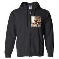 PUGZILLA Funny Pug For Dog Lovers To Halloween Full Zip Hoodie