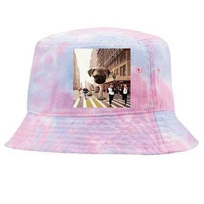 PUGZILLA Funny Pug For Dog Lovers To Halloween Tie-Dyed Bucket Hat