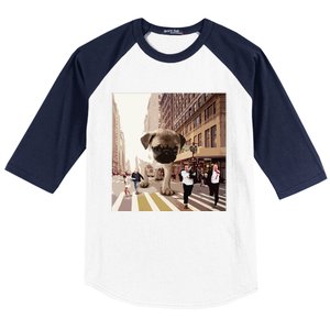 PUGZILLA Funny Pug For Dog Lovers To Halloween Baseball Sleeve Shirt