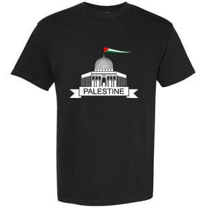 Palestine Free Palestine In Arabic Free Gaza Palestine Flag Garment-Dyed Heavyweight T-Shirt