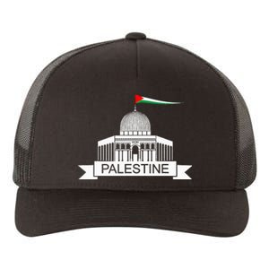 Palestine Free Palestine In Arabic Free Gaza Palestine Flag Yupoong Adult 5-Panel Trucker Hat