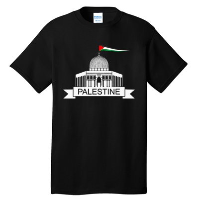 Palestine Free Palestine In Arabic Free Gaza Palestine Flag Tall T-Shirt