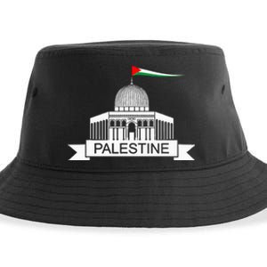 Palestine Free Palestine In Arabic Free Gaza Palestine Flag Sustainable Bucket Hat