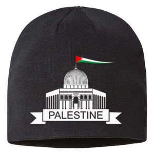 Palestine Free Palestine In Arabic Free Gaza Palestine Flag Sustainable Beanie