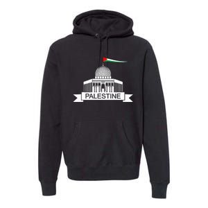 Palestine Free Palestine In Arabic Free Gaza Palestine Flag Premium Hoodie